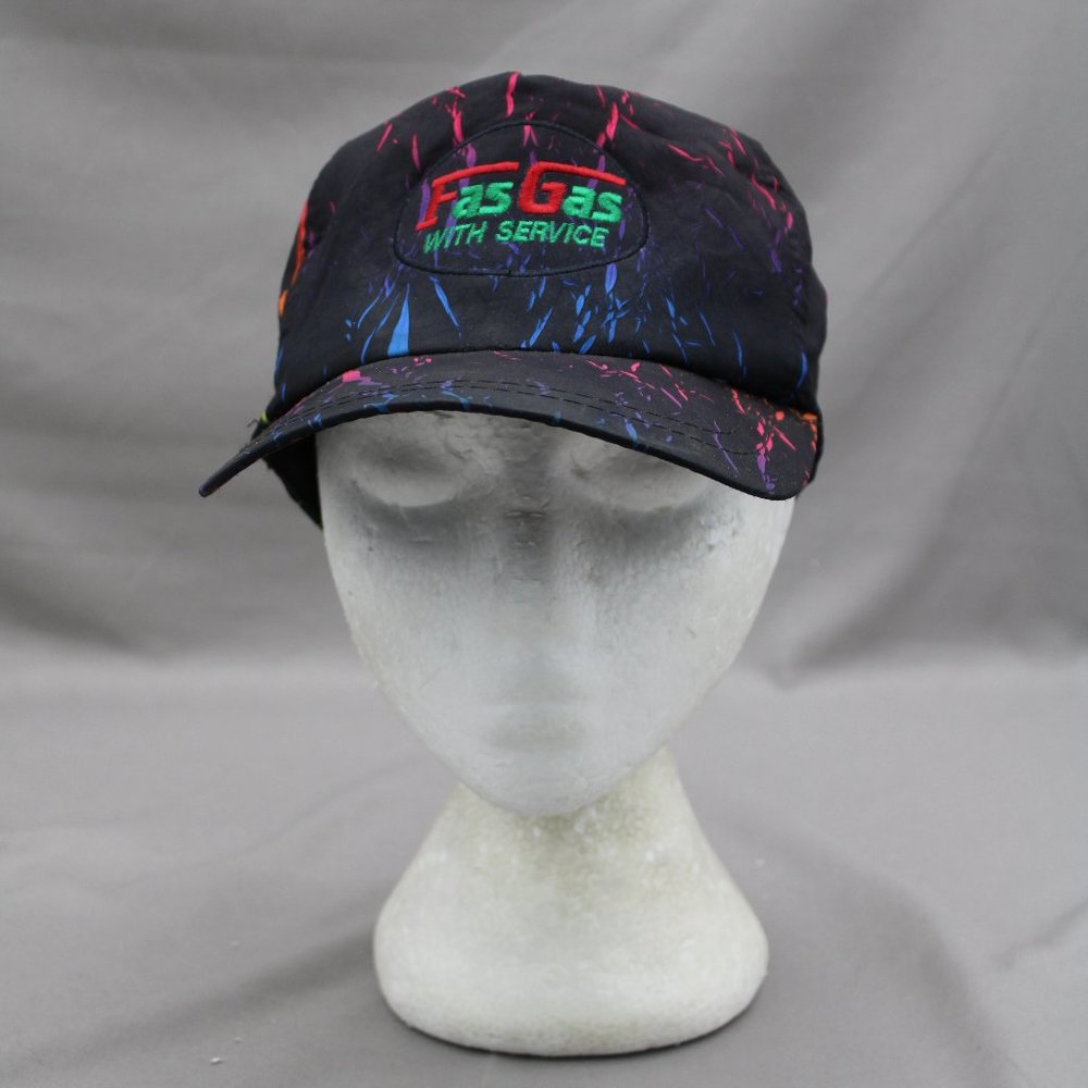 Vintage Gas Station Hat - Fas Gas Canada - Nylon Neon Snapback